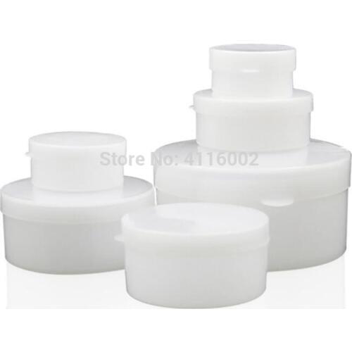 1000PCS 5g 10g Mini Refillable Bottles Container Box Empty Cosmetic Jar Pot Eyeshadow Face Cream Ointment White