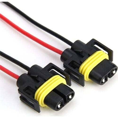 2PCS H8 H9 H11 Wiring Harness Socket Car Wire Connector Cable Adapter For Head Light