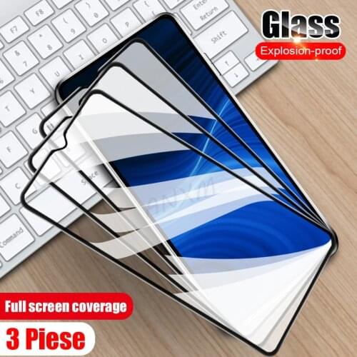 3PCS Full Screen Protective Glass on the For Realme C3 C21 C11 C15 C20 C20A C25 GT NEO 5i 6i 7i Tempered Glass Safety Film Case