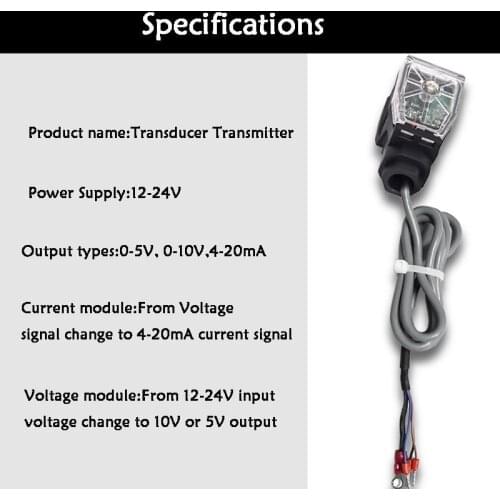 Adapter 0-5V 0-10V 4-20mA Transducer Transmitter Module Electronic Ruler Linear Displacement Sensor Signal Converter Module