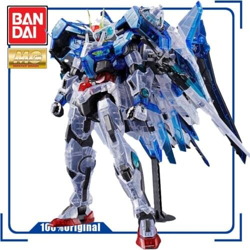 BANDAI MG 1/100 Limit 00R 00 Quanta GUNDAM Transparent Color Assembly Model Action Toy Figures Childrens Gifts