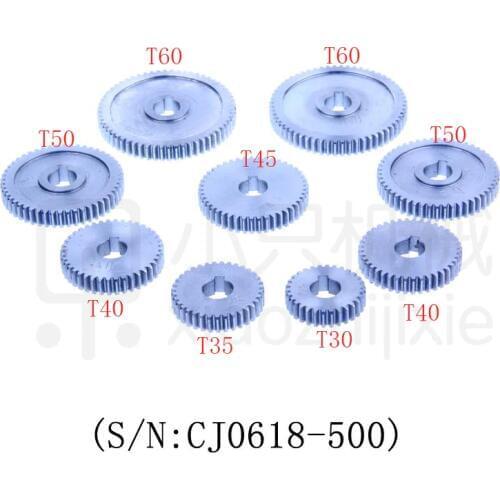 Free shipping S/N CJ0618-500 9pcs mini lathe gears , Household small lathe, metal ge Metal Cutting Machine gears lathe gears