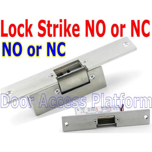 NO or NC Mode Lock Strike/Fail Safe or Fail Secure Mode Lock Strike, DC12V Door Lock strike for access control system,door gate