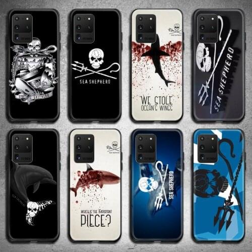 Sea Shepherd Protect the ocean Phone Case for Samsung S20 plus Ultra S6 S7 edge S8 S9 plus S10 5G lite 2020