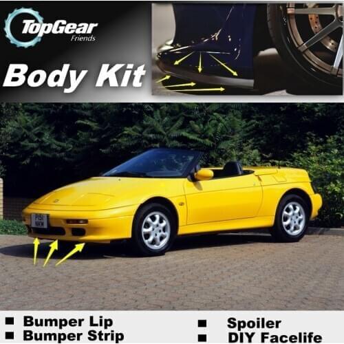 Bumper Lip Deflector Lips For KIA Elan Front Spoiler Skirt For TopGear Friends Car Tuning View / Body Kit / Strip
