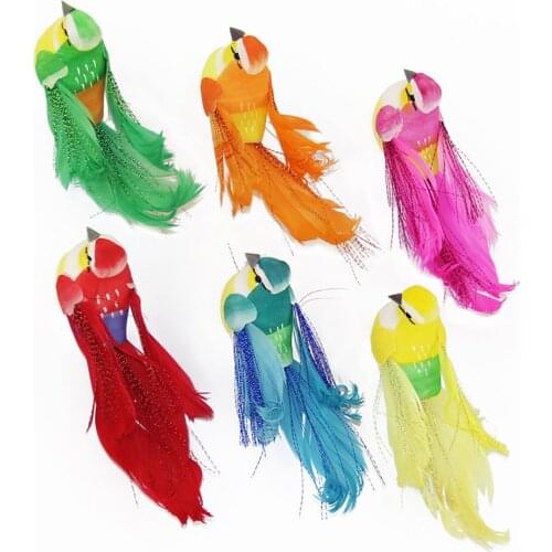 Foam Bird Figurine Ornament Branch Gardening Color Simulation Quality Realistic Fashion Artificial Feather Christmas Decoration