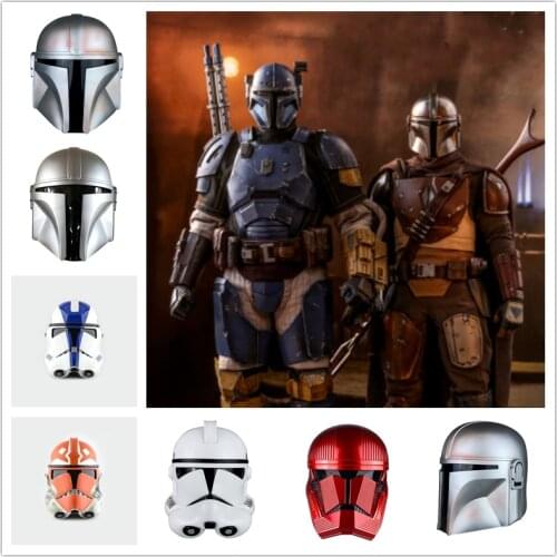 Movie Boba Fett Cosplay Mask Helmets Hard PVC Boba Fett Masks Props Halloween Party Gift