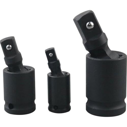 1/4" 3/8" 1/2" Wrench Socket Adapter Phosphating Chromium Molybdenum Steel Pneumatic Wrench Universal Joint 360°Rotate Hand Tool