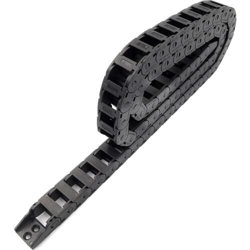 JFLO 10x15mm 1 Meter Plastic Towline Wire Carrier Cable Drag Chain With End Connectors Bridge Outside Opening Type Free Shipping