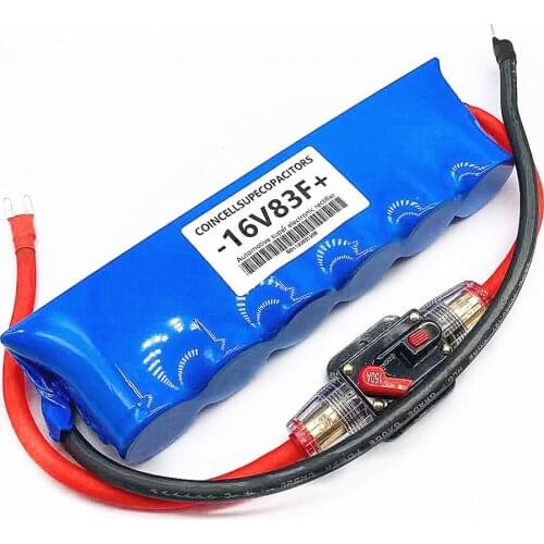 Korea capacitor car starter rectifier 2.7v500f capacitor large capacity 16v83f low temperature fast ignition