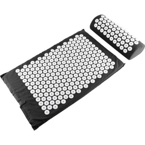 Acupressure Massager Mat Relieve Stress Pain Yoga Mat Natural Relief Stress Tension Body Neck Back Massage Pillow Cushion