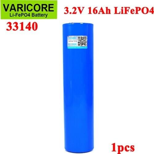 1pcs VariCore 3.2V 33140 15Ah lifepo4 Cells Lithium-iron phospha 16000mAh for 4S 12v ebike e-scooter power tools Battery pack