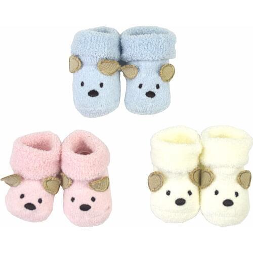 Lion Bear Newborn Floor Terry Socks Baby 0-3 month Cartoon animal Cute Toddler Cotton Girl Boy Short infant Sock for baby babies