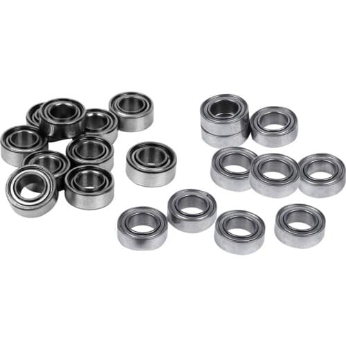20Pcs Miniature Sealed Metal Shielded Metric Radial Ball Bearing, 10Pcs 5X10X4MM & 10Pcs 5X9X3Mm