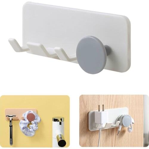 Bathroom Wall Hanger Multifunction Storage Hanger Rack For Plug Socket Holder Key Ornament Decoration Organizer And Kitchen Hook
