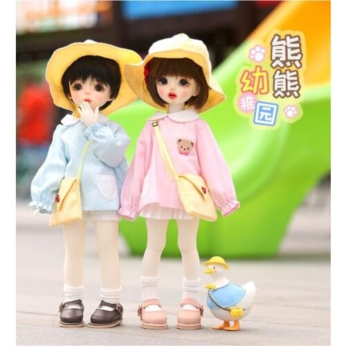 New 30cm BJD clothes cute kindergarten suit hat shirt pumpkin pants pleated skirt for yosd SD DD Blyth 1/6bjd doll clothes