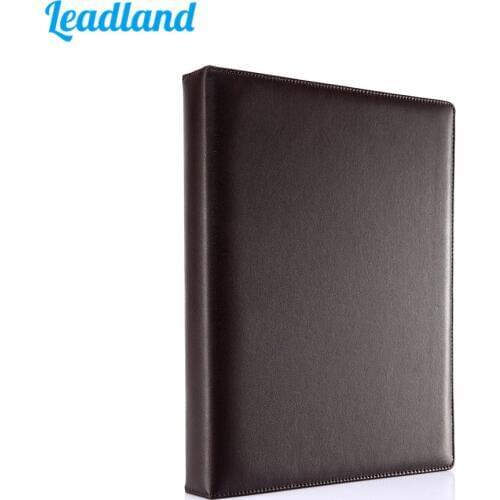 A4 PU Leather 3 Ring Binder Files Folder Travel Files Portfolios Fashion Style Business Office Supplies 3 Ring Manager Folder
