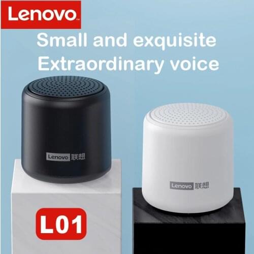 Lenovo Portable Wireless Bluetooth Speaker Outdoor Stereo Loudspeaker Column Music Surround Bass Box Waterproof TWS Mini Speaker