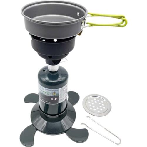 Practical Outdoor Camping Propane Cylinder Carbon Heating Gas Stove Picnic Ultralight Smokeless Cooking Gas Burner Stove Furnace