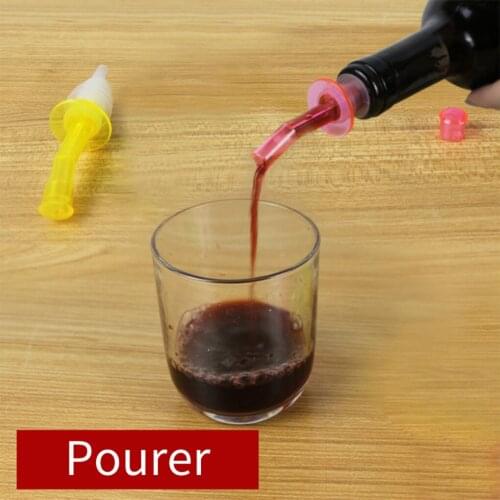 Bottle Stopper Wine Soy Sauce Plastic Flow Fluid Pourer Drinks Cocktail Dispenser Home Bar Tools