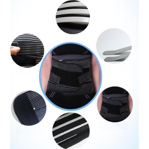 Drop Ship Abdominal Binder Lower Waist Support Belt - Compression Wrap for Men and Women Lumbar Posture Corrector Black XXL