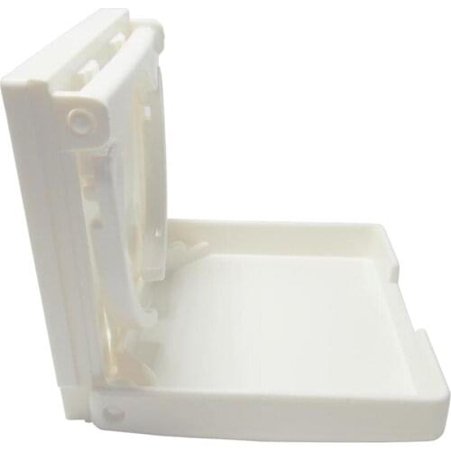 Adjustable Folding White Nylon Drink Cup Holder for Boat Car Marine Rv Caravan