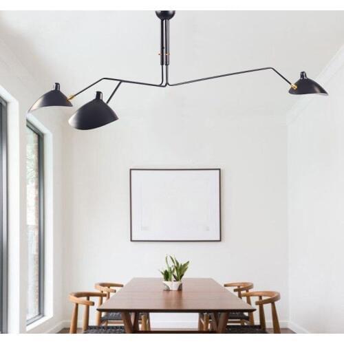 Retro industrial loft Nordic Iron Ceiling light living room creative artistic personality lampshade spider Ceiling lamp110-240V