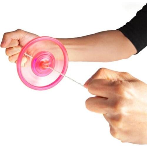 Pull string flash flywheel decompression nostalgic traditional classic fun childrens toy gift fidget toys cool stuff
