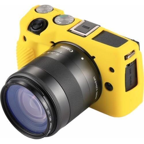 PULUZ High Quality Soft Silicone Protective Case for Canon EOS M3 Soft Rubber Camera Case Skin for Canon