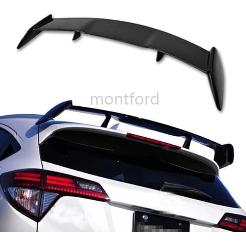 For Honda Vezel HRV 2015 2016 2017 FRP Material Unpainted Color Rear Spoiler Wing Trunk Lid Cover Car Styling
