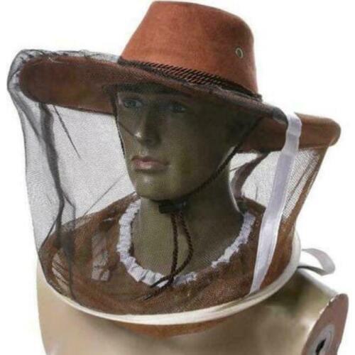 Beekeeping Beekeeper Cowboy Hat Mosquito Bee Insect Face Veil Net Protector For Fishing Hiking
