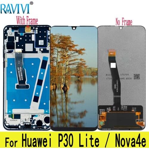 6.15" Nova4e LCD For Huawei P30 Lite LCD Display Touch Screen Tested Digitizer Assembly Replacement with Frame For Nova 4E
