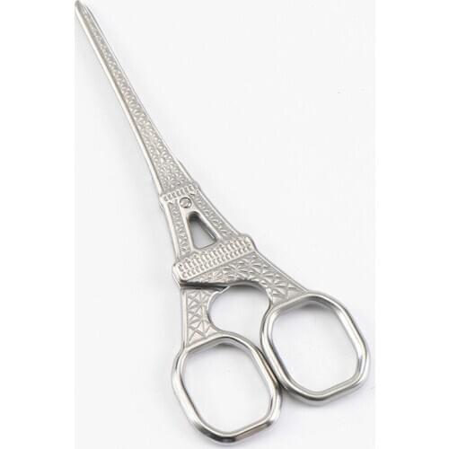 ZOTOONE New 1Pcs Stainless Steel European Vintage Eiffel Tower Zigzag Scissors Sewing Shears DIY Tools for Sewing And Needlework
