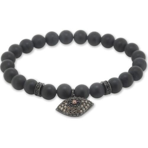 1pc bead stone bracelet evil eye bracelets for men pulseras hombre bracciali uomo bracelets statement