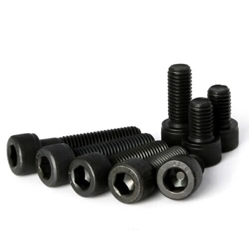 1pcs M16 12.9 level Reverse tooth stigma Hexagon socket head screw Left tooth Knurled Carbon steel Allen bolt 30mm-60mm Length