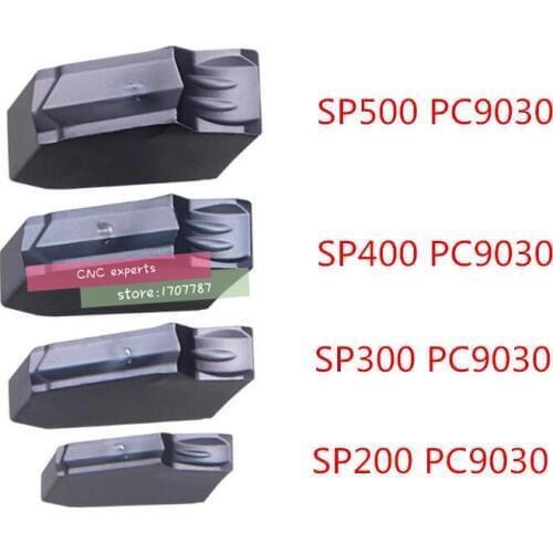 10pcs/set SP200 SP300 SP400 SP500 PC9030 Processing stainless steel CNC tools CNC carbide insert Free shipping