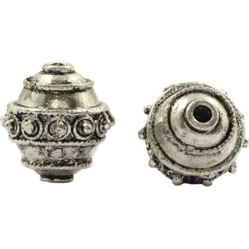 Punk Spine Tibetan Silver Metal Pointed Cone Loose Spacer Beads For Making DIY Jewelry Findings Accessories 2pcs
