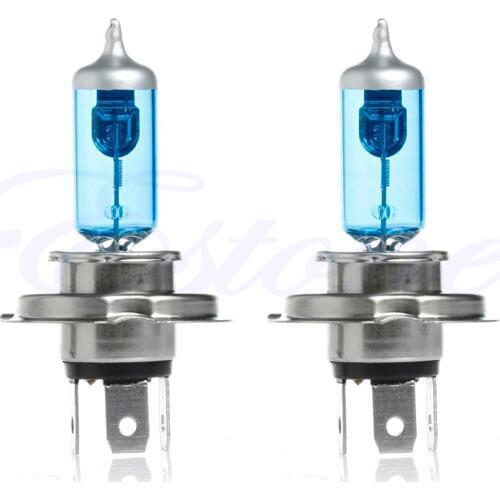 2X H4 55W Light Bright White Car Headlight 12V 5000K Bulbs Lamp