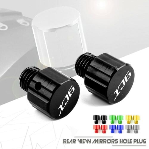 CNC Aluminum Rear View Side Mirrors Hole Plug Screws Caps Cover Bolts For yamaha XJ6 XJ6 2009-2018
