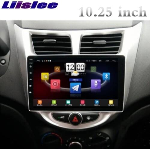 For Hyundai Accent RB i25 WIT Blue 2010~2018 LiisLee Car Multimedia GPS Audio Radio Stereo CarPlay Adapter Navigation NAV