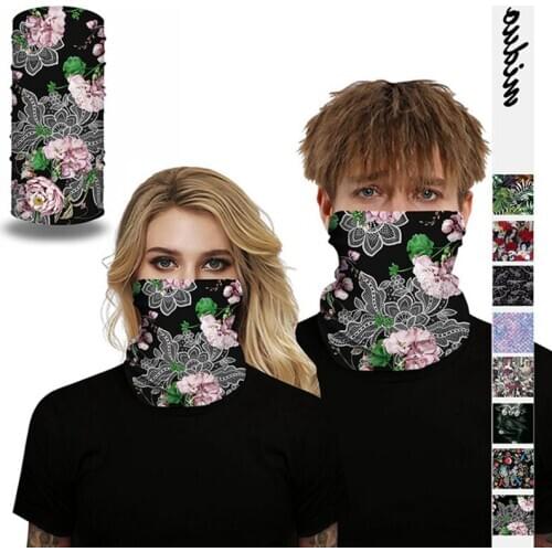 Women Men Print Face Bandana Scarf Thermal Neck Warmer Gaiter Cover Tube Mask Cycling Hiking Snowboard Running Ski Sport Winter
