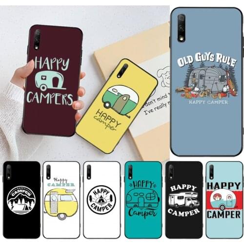 Happy Camper Shell Phone Case For Huawei Nova 6se 7 7pro 7se honor 7A 8A 7C Prime2019