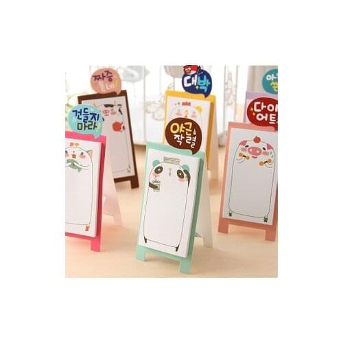 Ellen Brook 1 PCS Cute Cartoon Sticky Notes Creative Notepad Memo Pad Office Supply School Kawaii Stationery Notebook Stickers