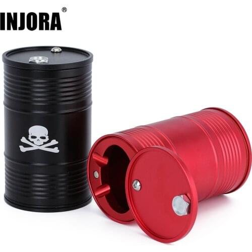 INJORA Metal Simulation 98*60mm Oil Drum for 1/10 RC Crawler Car Axial Traxxas TRX4 SCX10 90046 TAMIYA CC01 D90