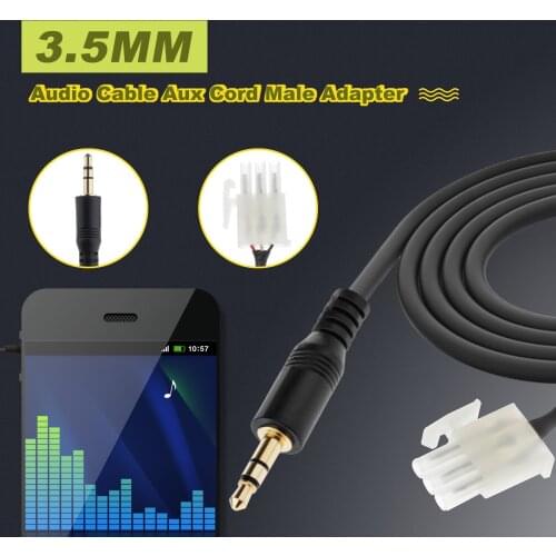 AUX 3.5mm Cable Connect Smartphone MP3 Phone Audio to Motorcycle Player for