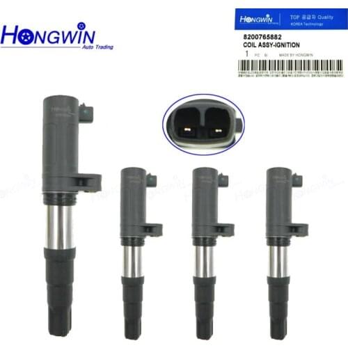 4Pcs 8200765882 Ignition Coil For Renault Megane Mk3 08-13/Grand Scenic 04-09/Scenic 01-03 7700113357,7700113357, 8200154186