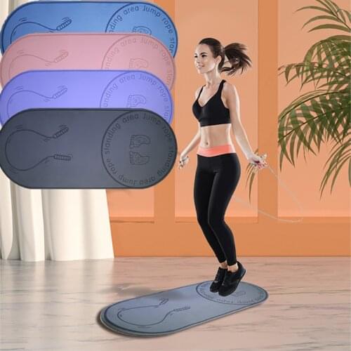 Skipping Mat Yoga Mat Beginner Non-slip Pad Yoga Sports Exercise Pad With Position Line For Home Fitness Gymnastics Pilates Mats