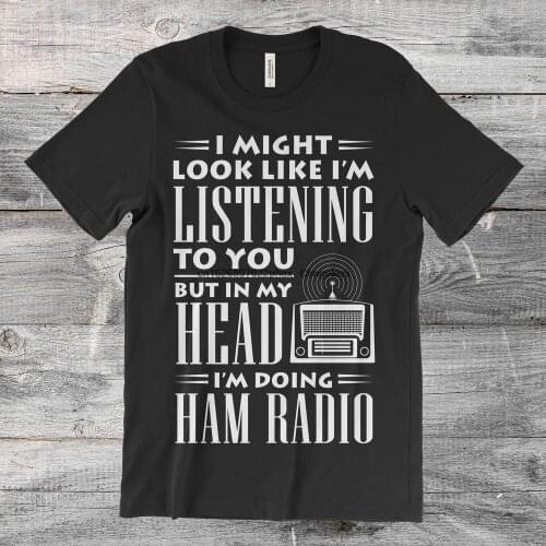 Amateur Radio T Shirt Vintage Retro Ham Radio Shirts Operator Dad Ham Loverss Amateur Radio Grandpa Present