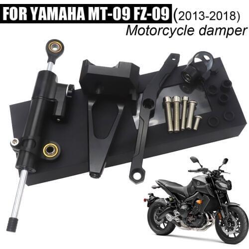 For Yamaha MT-09 2013 2014 2015 2016 2017 2018 Steering Damper Mounting Bracket Kit Stabilizer MT09 FZ09 Reversed Safety Control