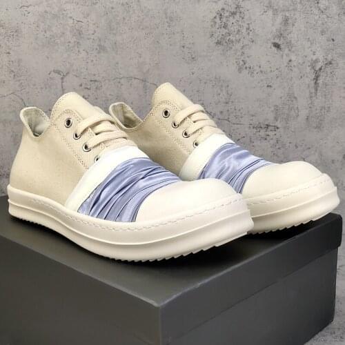 High Street Brand 2021 summer Rric Owees Low Top Male Sneakers Men Shoe Canvas Shoes Mens Casual Shoes Mens Sneakers